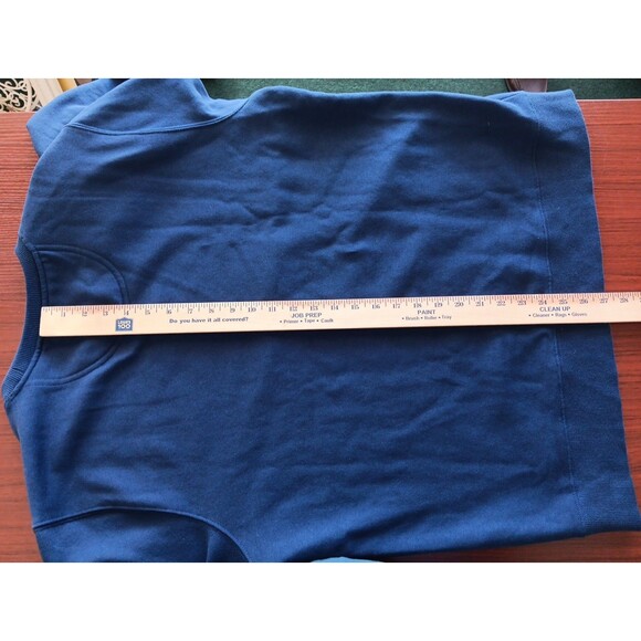 Tailorbyrd Crewneck Sweatshirt Large Navy Blue Long Sleeves Cotton Blend EUC - Picture 6 of 6